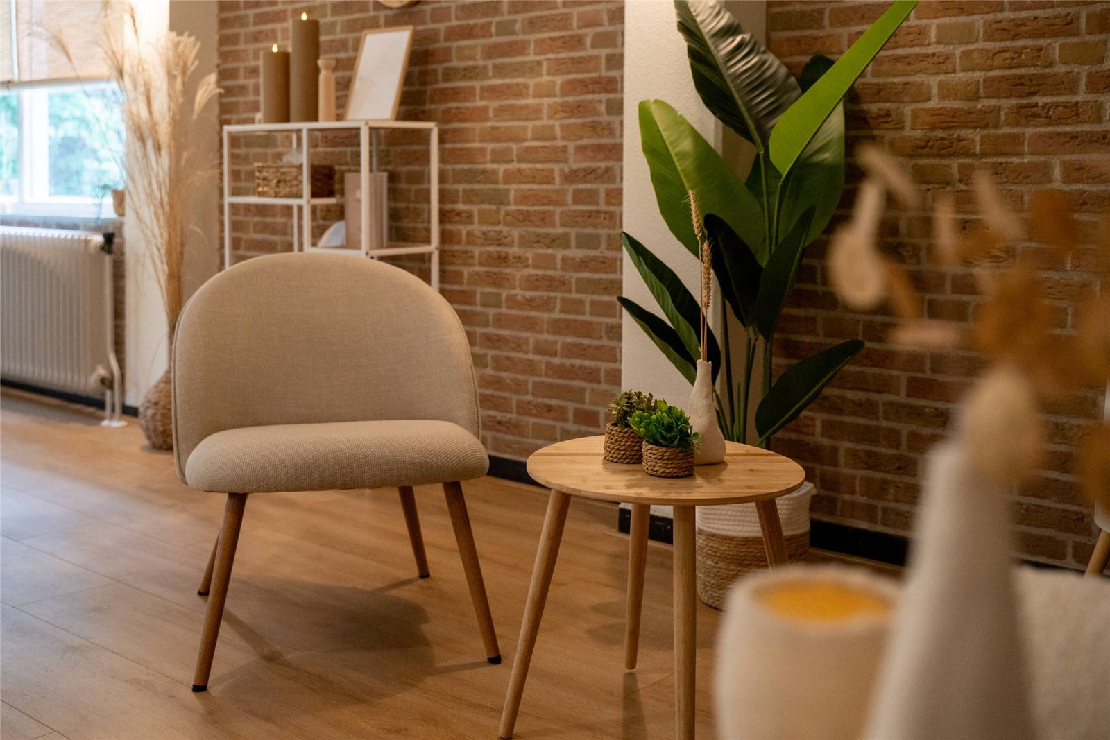 Zithoek in de rouwhuiskamer